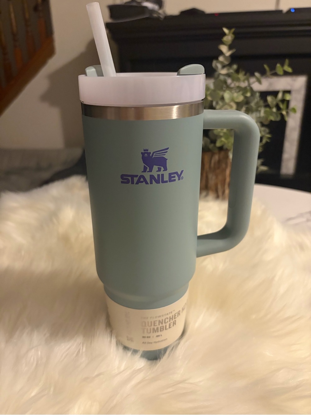 Stanley Quencher H2.0 FlowState 30 oz Tumbler – Blue Cactus
